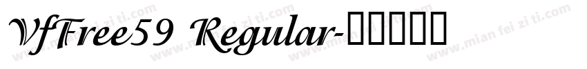 VfFree59 Regular字体转换